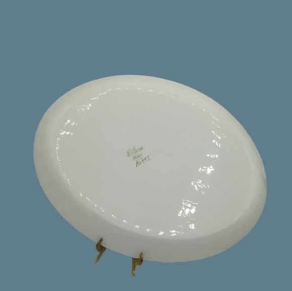 WS George Bolero Pheasant Floral Serving Platter Vintage Signed Numbered Rare - Picture 9 of 11